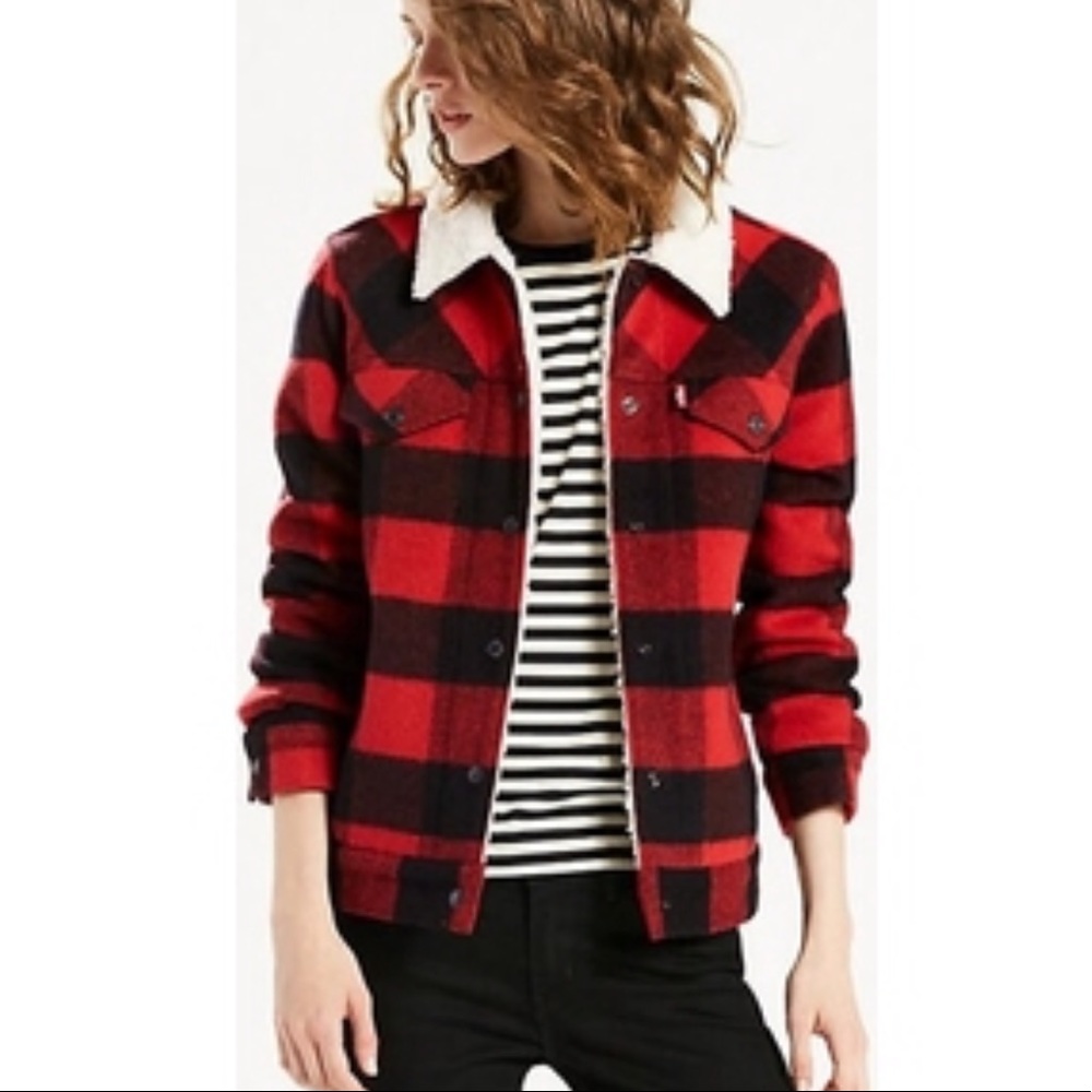 Levi’s Wool Boyfriend Sherpa Trucker Jacket